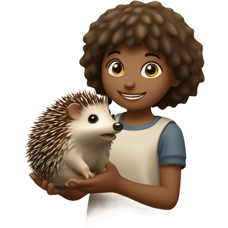 Hedgehog small girl  emoji