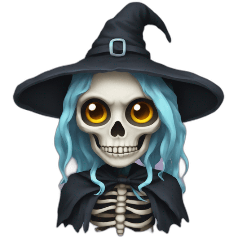 Witch's-skeleton emoji