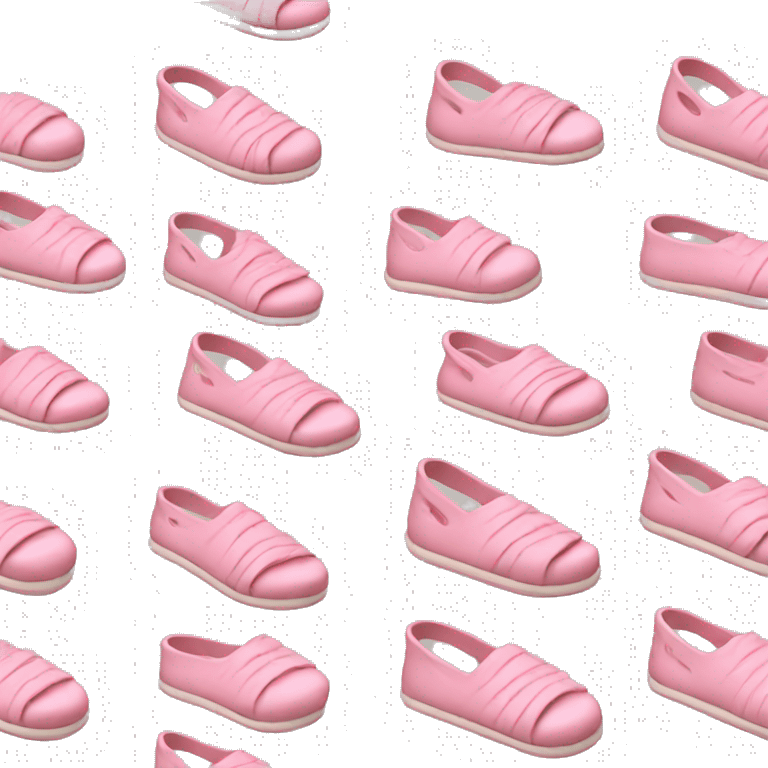 soft pink beach shoes emoji