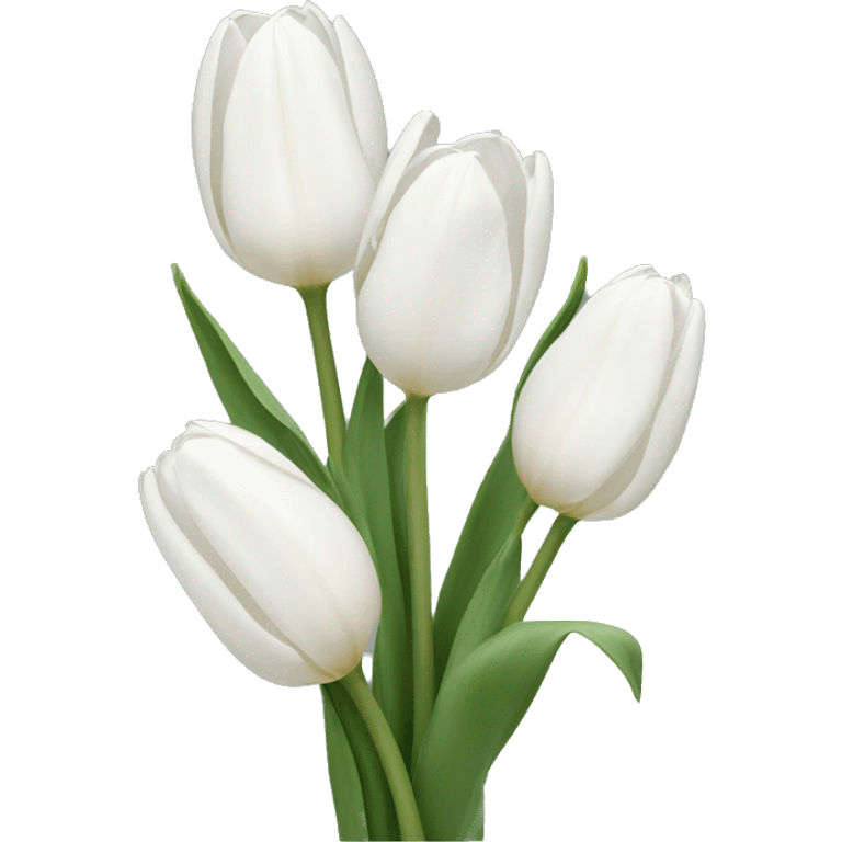 White tulips emoji