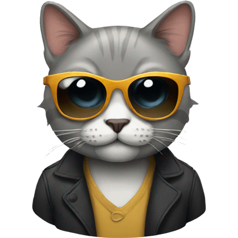 Cat with sunglasses emoji