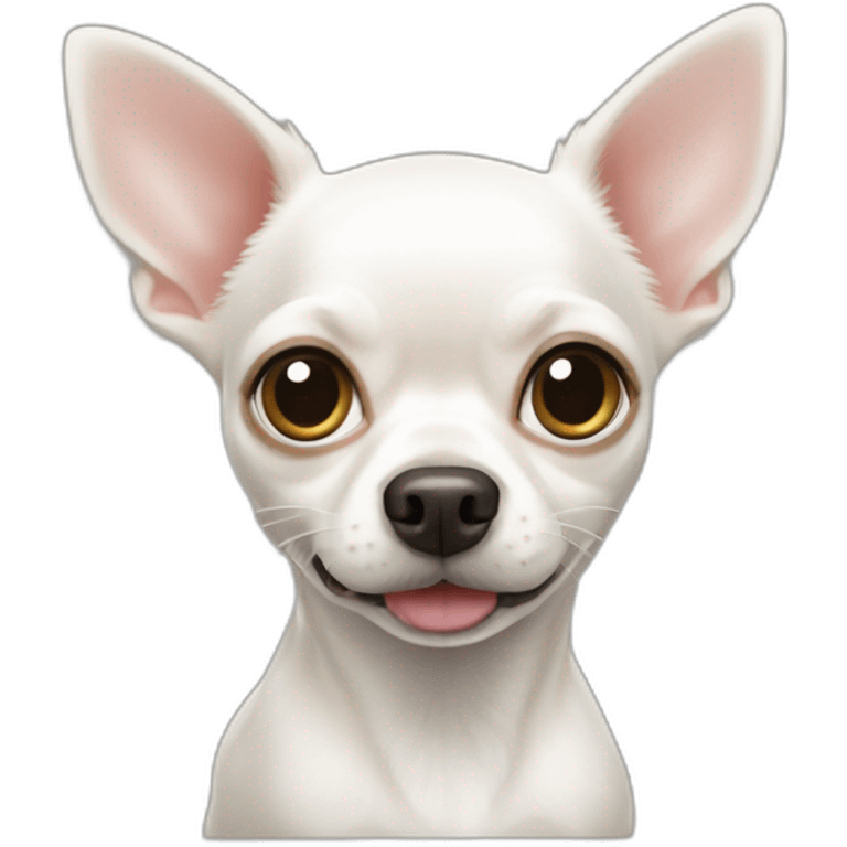 mix white chihuahua with grogu emoji