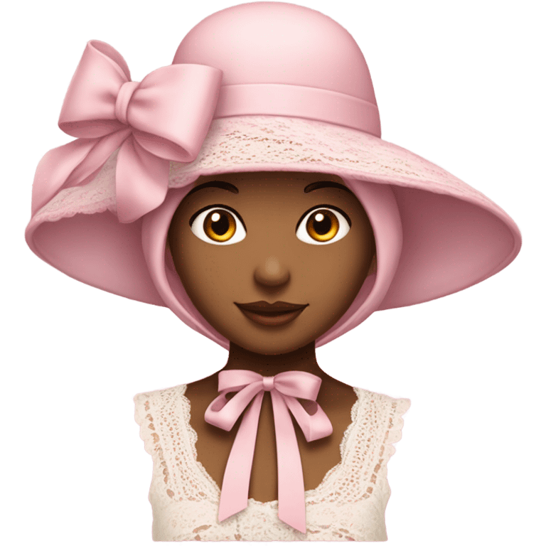 Pink bonnet emoji