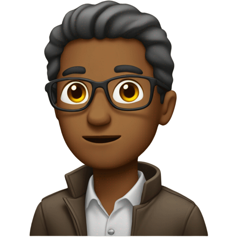 brown man brainstorming  emoji