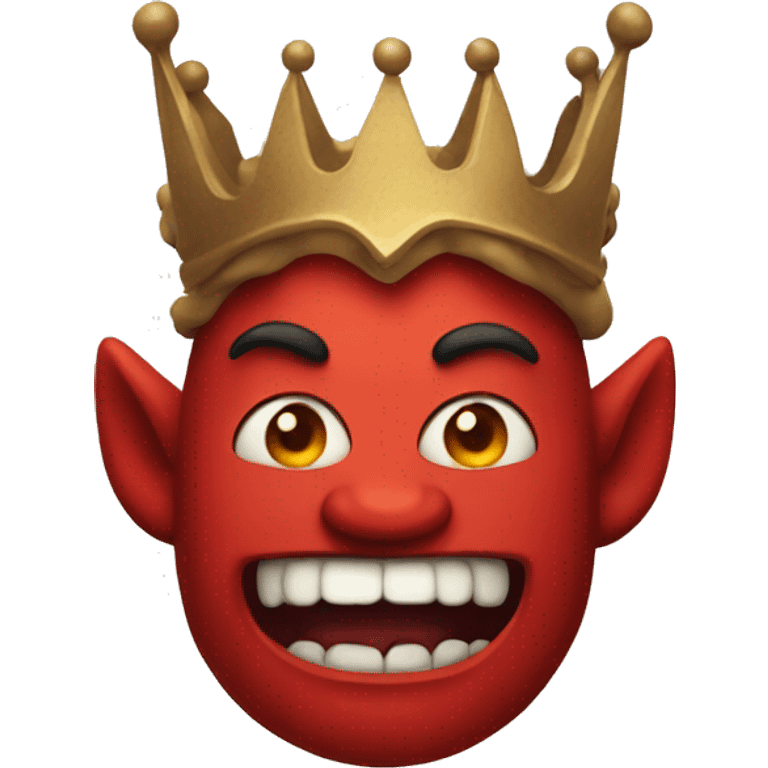 Devil with a crown emoji