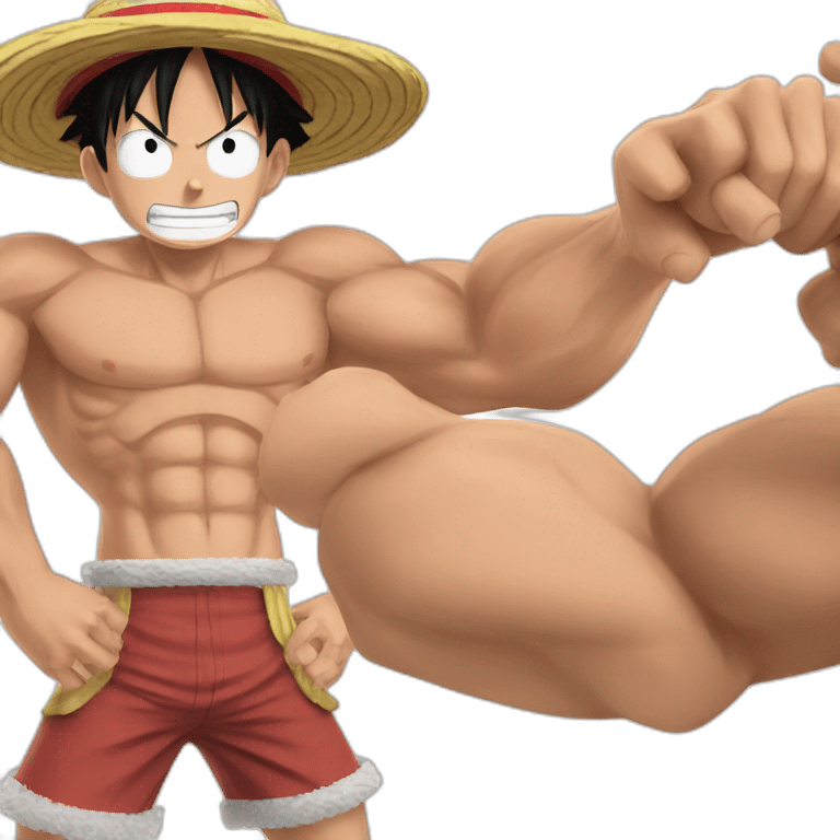 Luffy musclé emoji