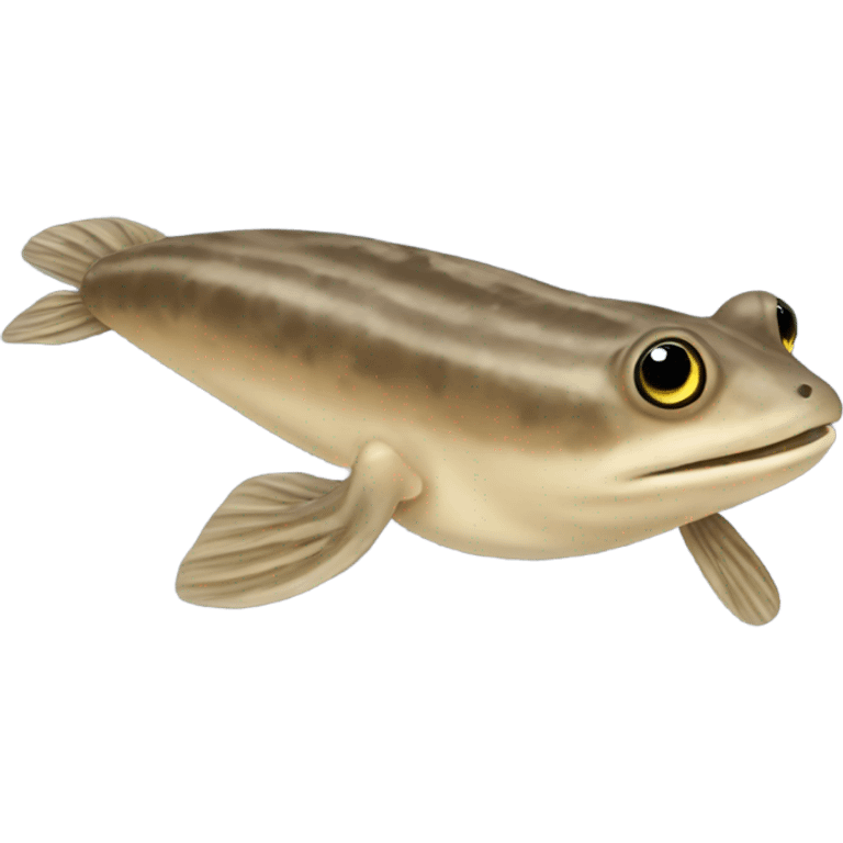 Beige mudskipper emoji