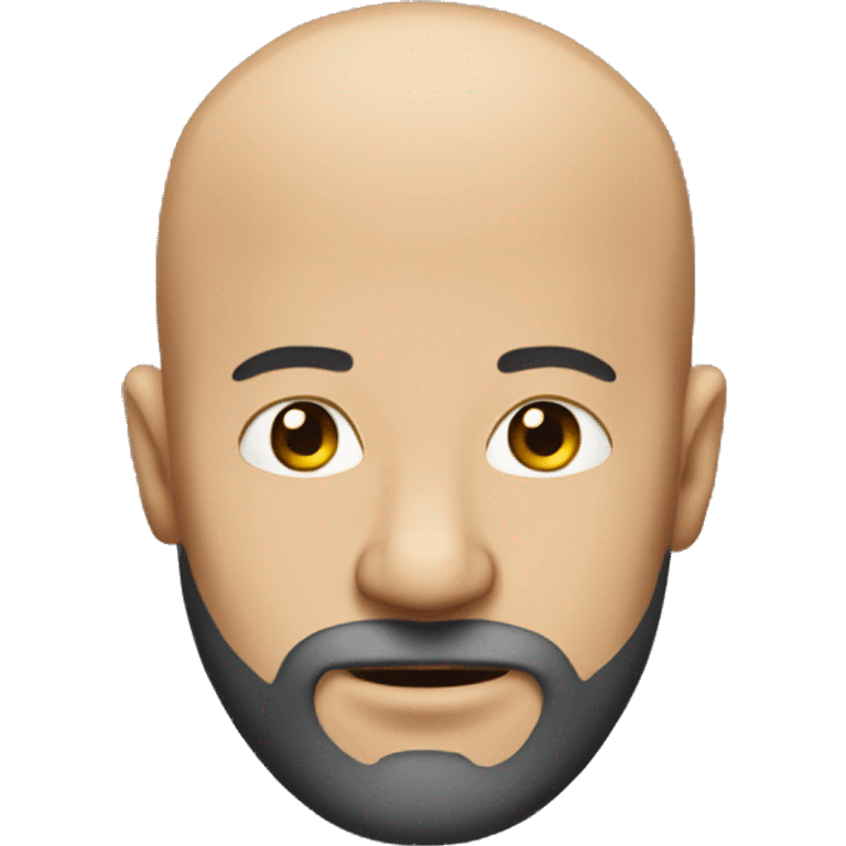 Bald man with beard  emoji