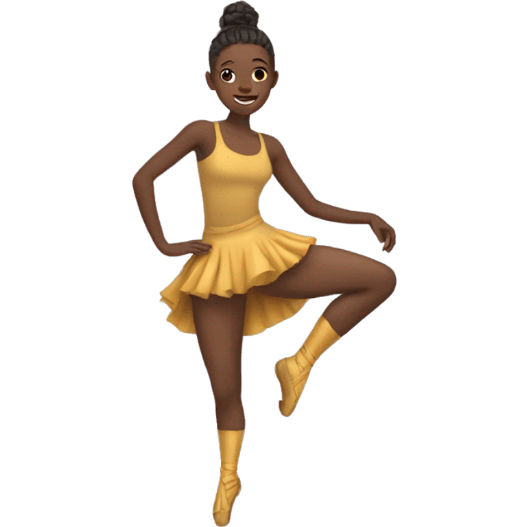 a dancer with no boots emoji