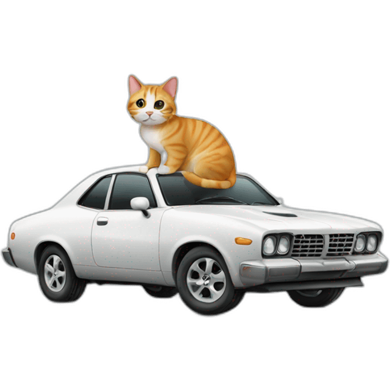 cat on car emoji