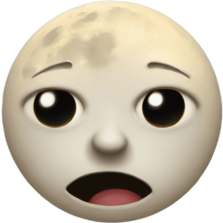 Crazy full moon emoji