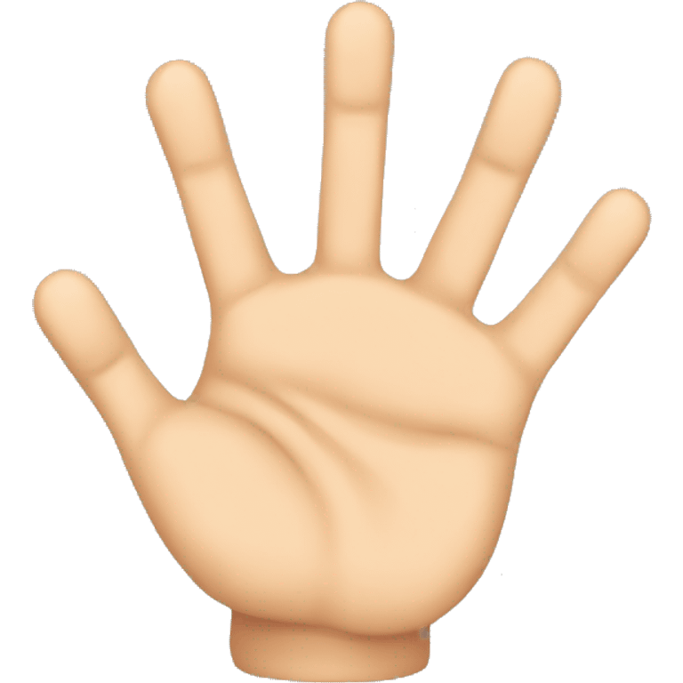 a TOK emoji of hand with six fingers emoji