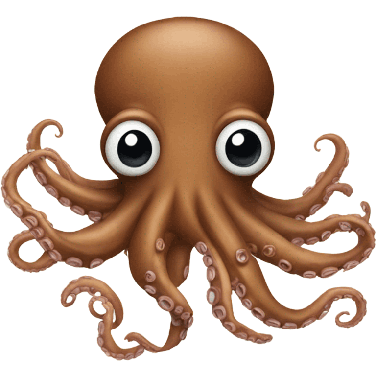 Brown octopus emoji