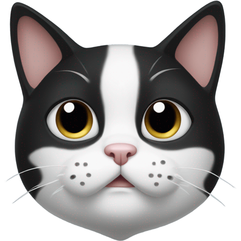 sad tuxedo cat emoji