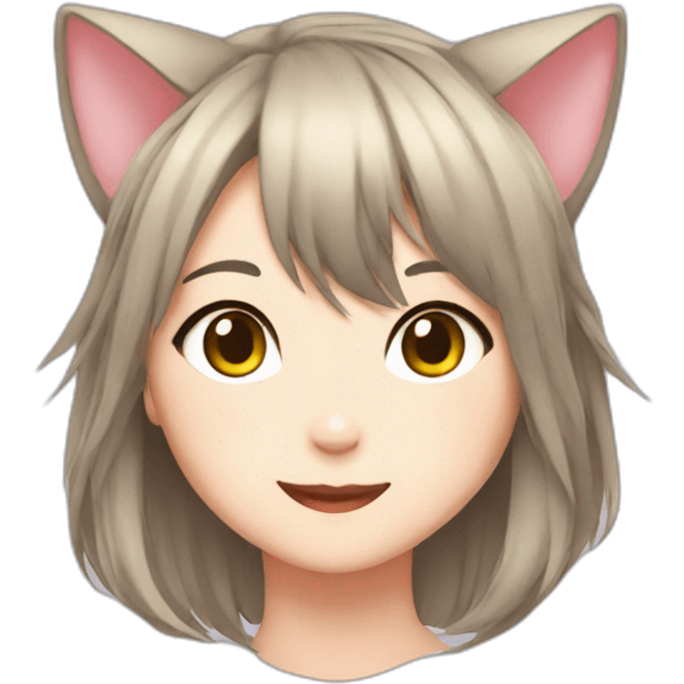 cat girl anime emoji