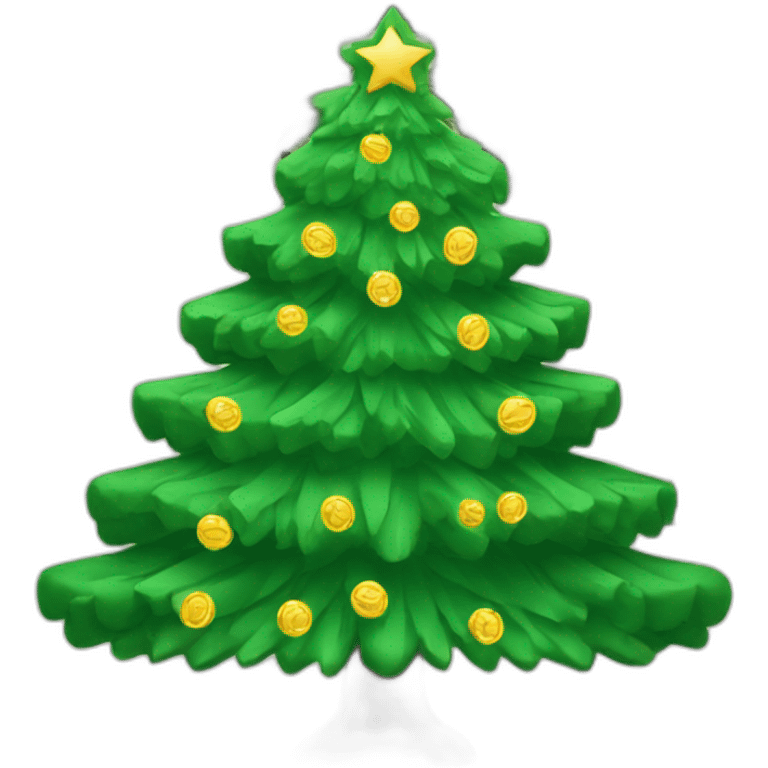 big christmas tree dollars bills emoji