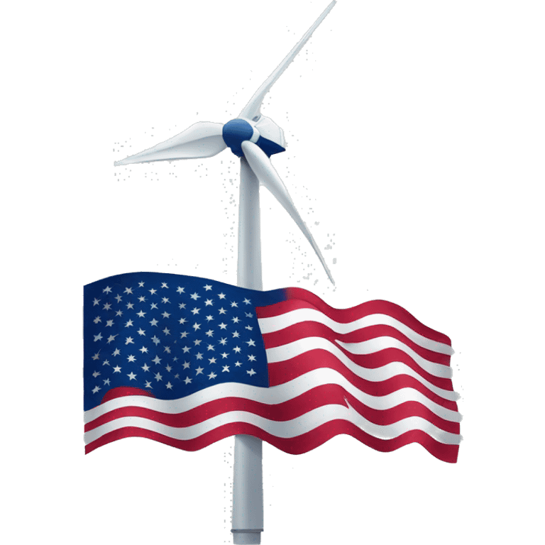 wind generator usa flag emoji