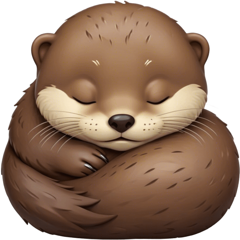 Sleeping otter emoji