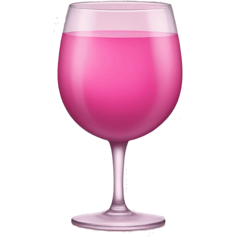 Pink wine glass emoji