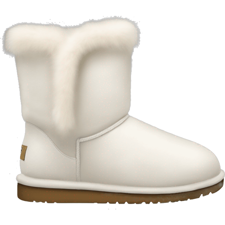 warm white women's ugg with fur emoji