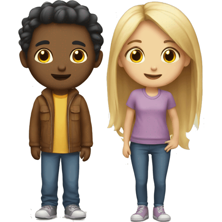 Kid couple  emoji