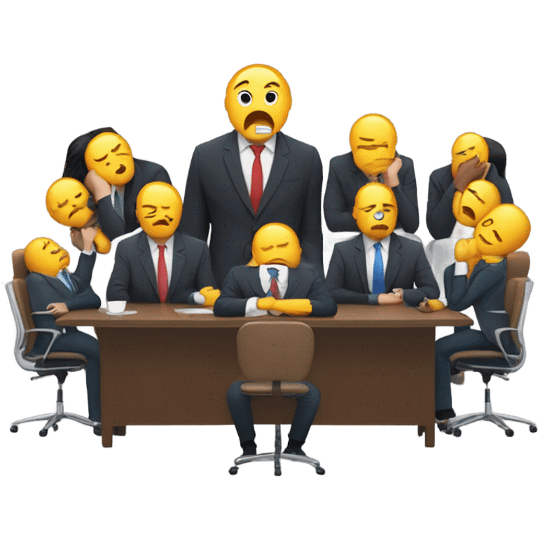 I hate meetings  emoji