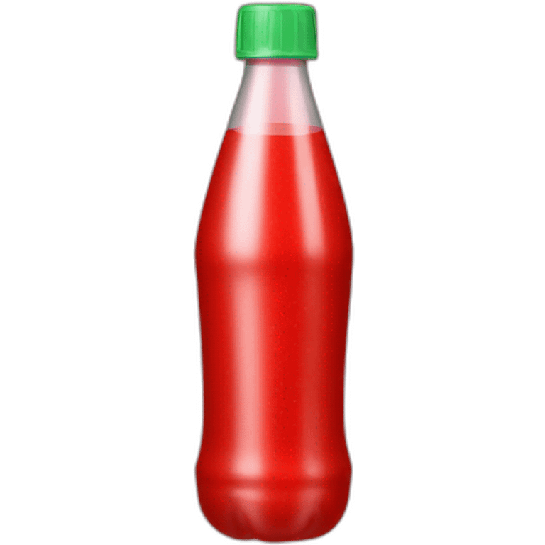 Bouteille en plastique rouge  emoji