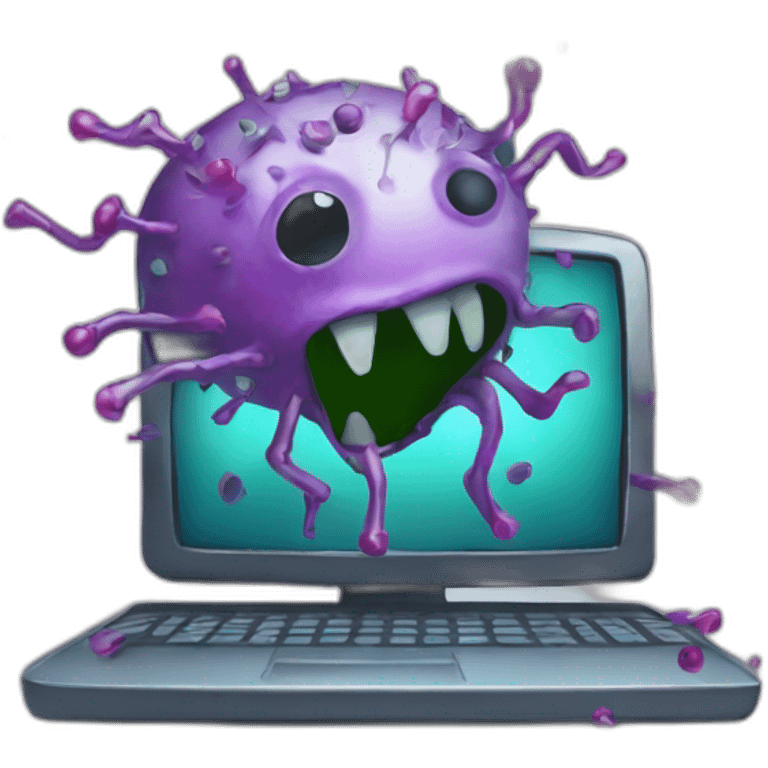 computer virus emoji