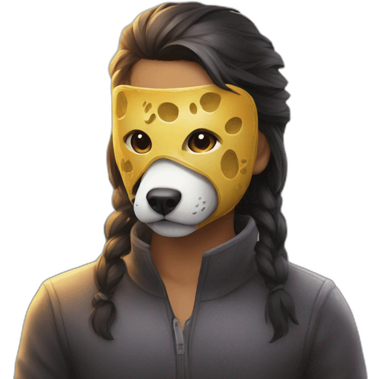 Ilon mask with doggy emoji