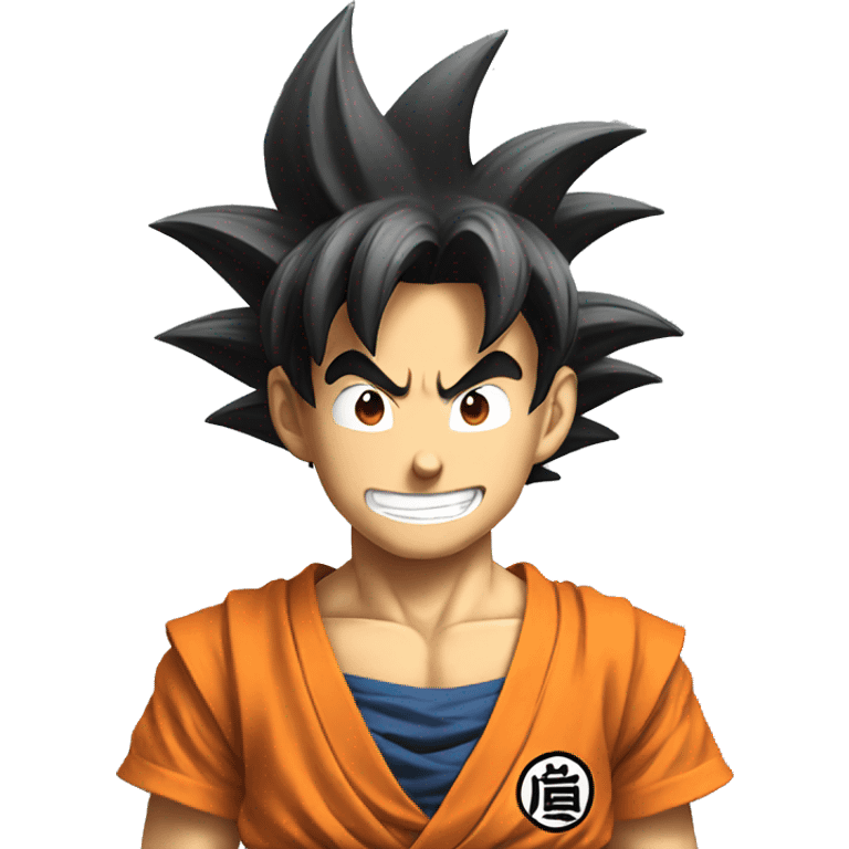 Goku smiling emoji