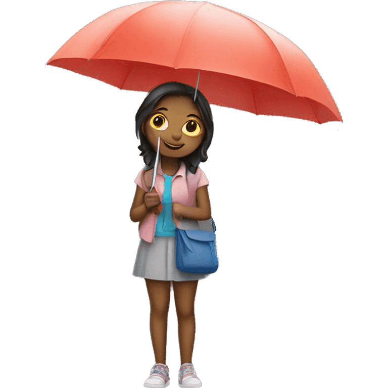 girl with umbrella emoji