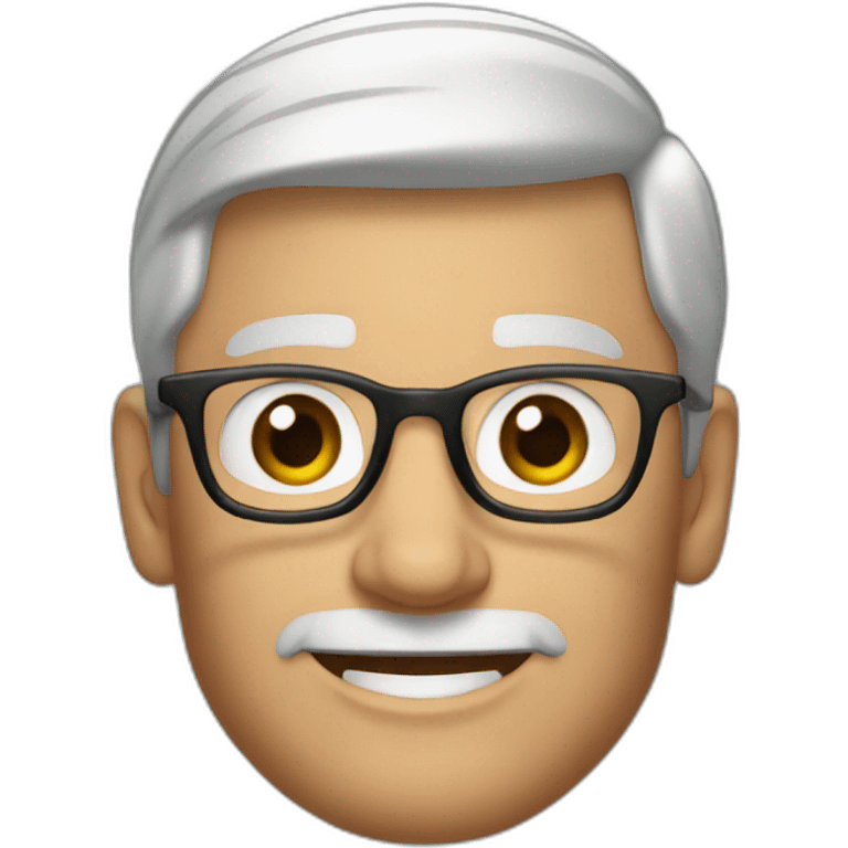 tim cook with one hand up emoji