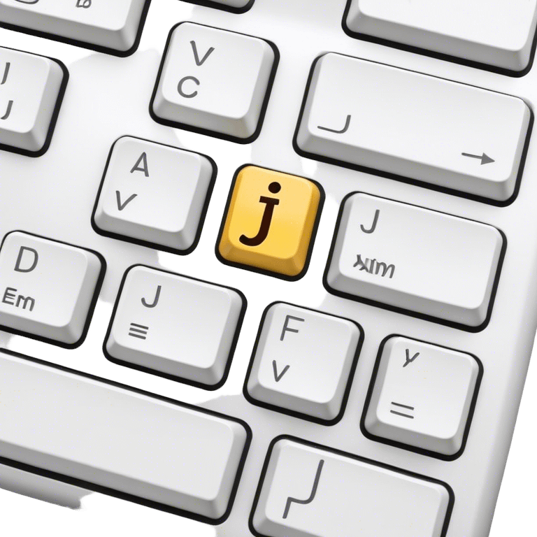 The keyboard button with the letter J emoji