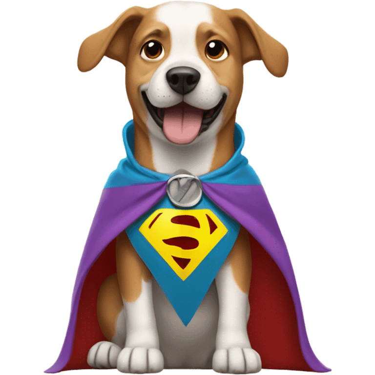 Dog in a cape emoji