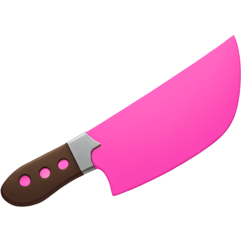 Pink knife emoji