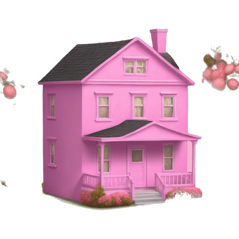 Pink house  emoji