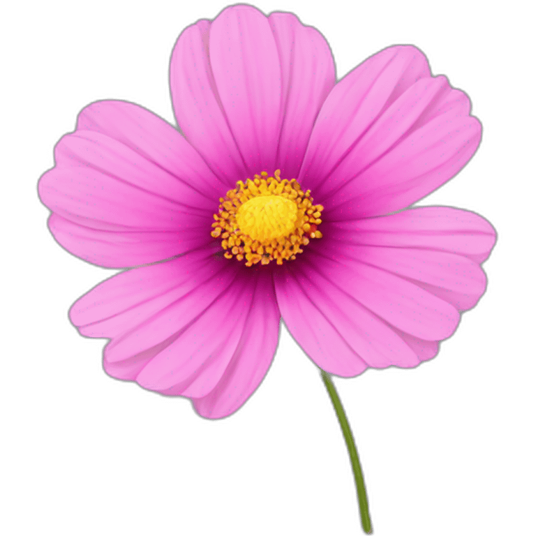 pink cosmos flower emoji