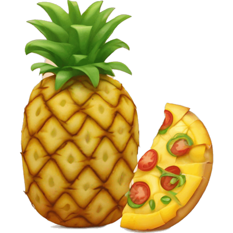 pineapple on pizza emoji