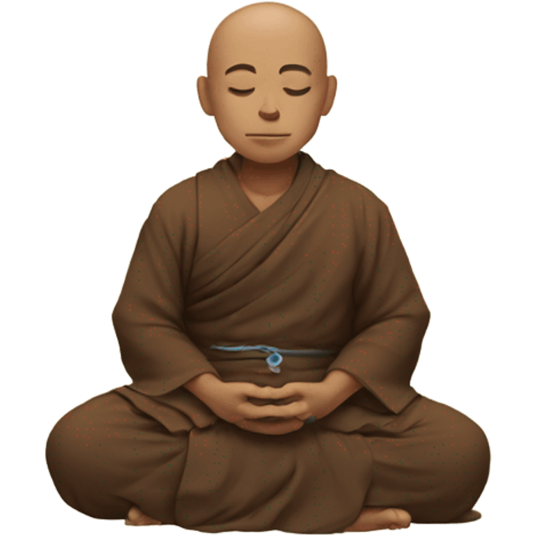 monk in meditation emoji