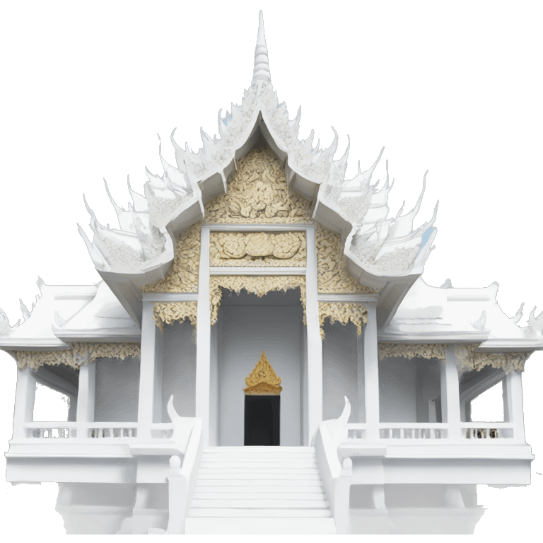 Wat Rong Khun White temple emoji