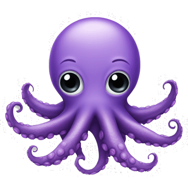 baby octopus with purple body, short leg emoji