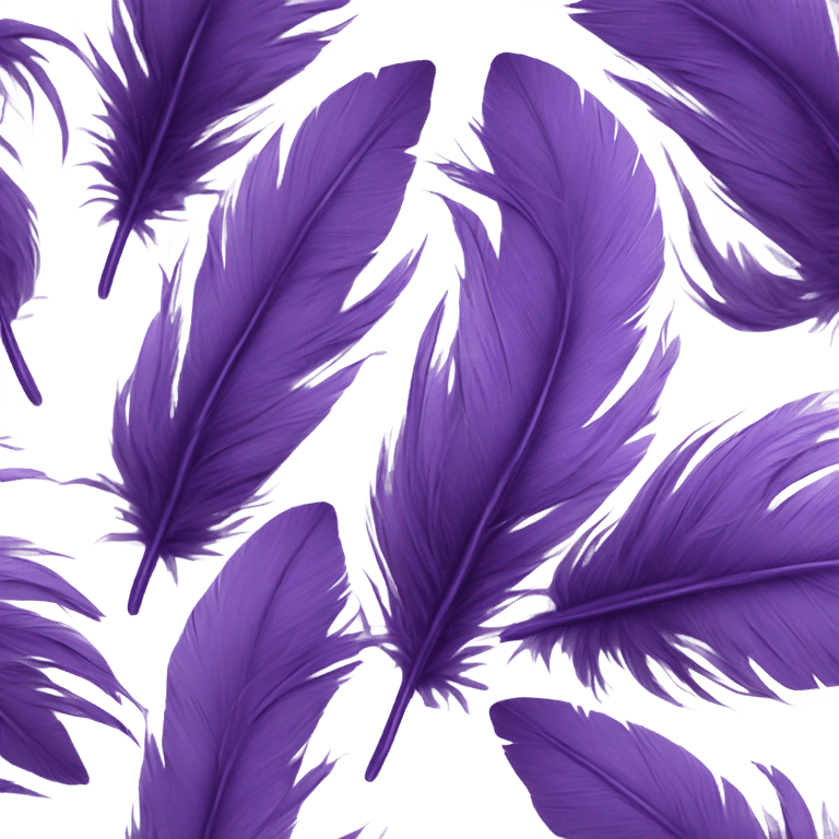 Purple feather  emoji