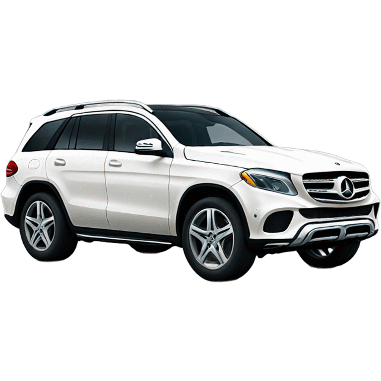 White Mercedes suv emoji