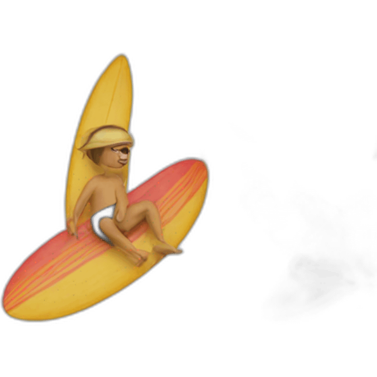 a man eating a surfboard emoji