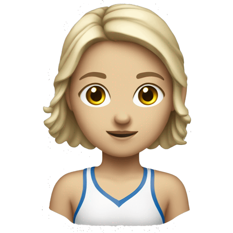 summer olympics gumnast caucasian girl emoji