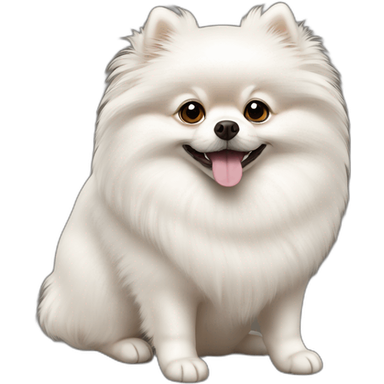 White pomeranian emoji