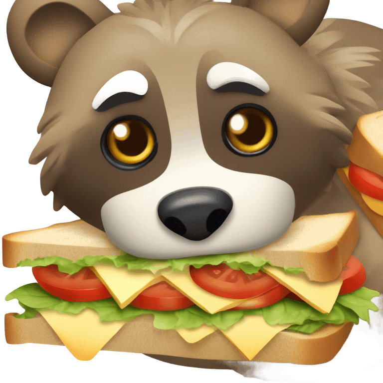 Animal making sandwich emoji