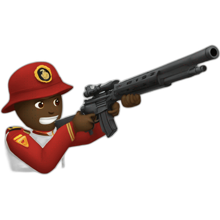 marine- shooting guns emoji