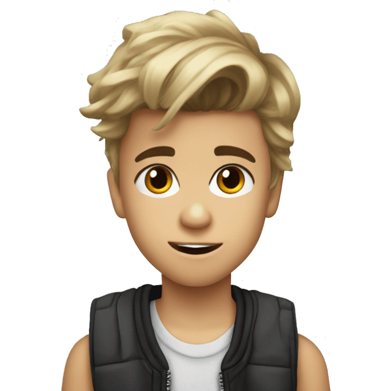 young Justin bieber emoji