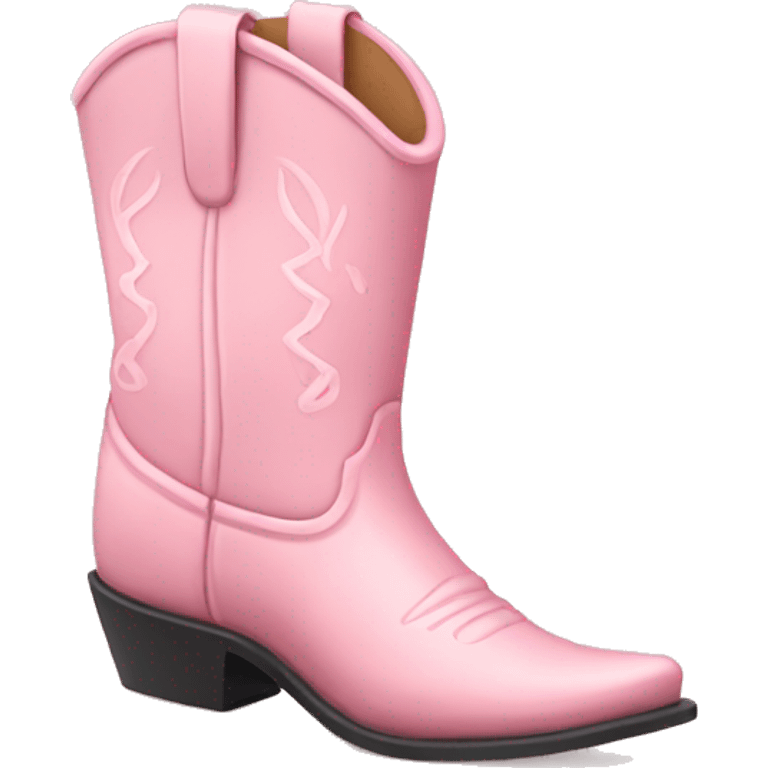 light pink cowboy boot emoji